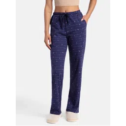Jockey RX88 Women Super Combed Cotton Printed Pyjama - Classic Navy-picture-29
