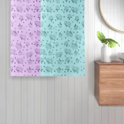 FABINALIV Multicolor Floral 300 Gsm Cotton Kids Bath Towels (Pack of 2)-image-67