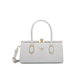 Lavie Luxe Women White Dazzle Large Handbag with Detachable Strap-image-12