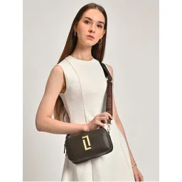 lavie luxe Womens Mono Fenny25 Box Sling Bag Choco (S)-picture-14