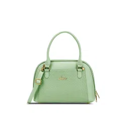 Lavie Women Green Textured Satchel Bag (M)-picture-13