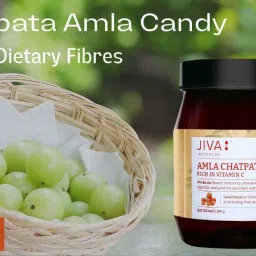 Jiva Ayurveda Chatpata Amla Candy for All Age Groups, Rich In Dietary Fibres, Boosts Digestion | 200 gm, Pack of 2 image 5
