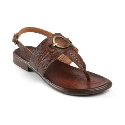 PEPPER Rust Classic T-Strap Sandals image 1