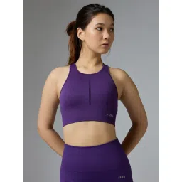 FEIER Purple Nylon Sports Bra image 1