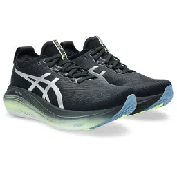 ASICS GEL-NIMBUS 27 LUXE Women Black & Green Running Shoes image 1