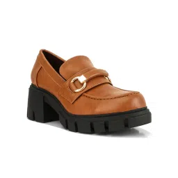London Rag Tan Chunky Block Loafers-picture-10