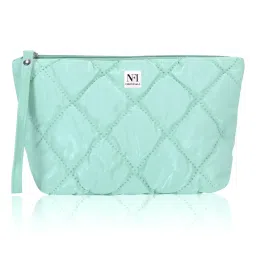 NFI Essentials Multipurpose Quilted Cosmetic Pouch Checkered Puffy Makeup image 2