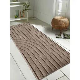 OBSESSIONS Brown Beaver Abstract Bedside Runner-image-0