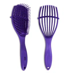 ZEYU Detangler Hairbrush for Curly Hair – 8-Row Flexible & Soft Nylon Bristles- Blue-picture-10