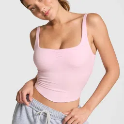 Victoria's Secret Pink Base Ballet Cotton Bralette-image-86