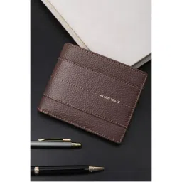 Allen Solly Men Brown Textured Genuine Leather Wallet-picture-17