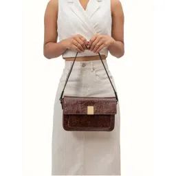 Hidesign Gatwick-01 Brown Women's Shoulder Bag - (25 X 5 X 16 Cms) (M)-picture-37