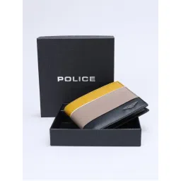 Police Men Leather Colorblock Multi-Color Wallet-image-22