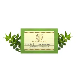 Khadi Natural Pure Neem Handmade Soap Anti-Bacterial image 1