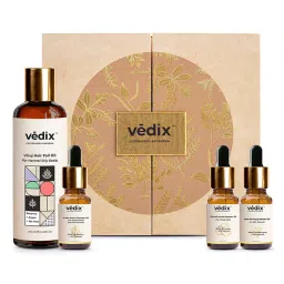 Vedix Base+Booster Oil Combo For Hair Fall-Normal/Oily Scalp - Viruj Anti-HairFall Oil-4 Product Kit-picture-17
