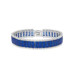 MISS JO Blue Enchanted Path Silver Tennis Bracelet-image-21