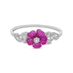 MISS JO Pink Enchanted Grove Blossom Silver Cuff-image-24