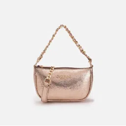 Carlton London Riley Rose Gold Textured Sling Bag (M)-picture-25