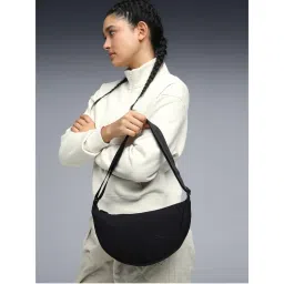 Puma Black Solid Her Half Moon Sling Bag-image-68