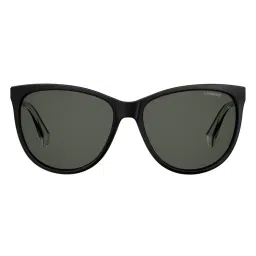 Polaroid Women UV Protected Polarized Full Rim Grey Lens Cat Eye Sunglasses - 20062580757M9 (57)-image-8