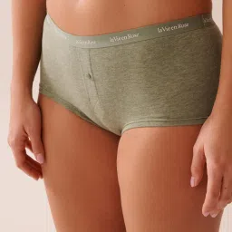 La Vie En Rose Cotton Boyleg Panty Green-picture-41