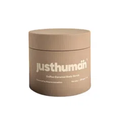 Justhuman Coffee Caramel Body Scrub Exfoliates,Reduces Cellulite Hydrates Coffee extracts Olive oil-image-0