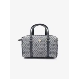 Tommy Hilfiger Logo Blue Polyester Handbag With Detachable Strap-image-19