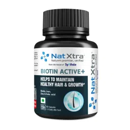 NatXtra Biotin Active+ Helps to Maintain Healthy Hair & Growth Capsules-image-9