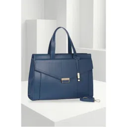 Van Heusen Women Navy Blue Solid Casual Handbag with Detachable Strap-picture-21