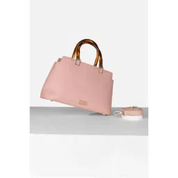 Van Heusen Women Casual Pink Printed Handbag with Detachable Strap-picture-11
