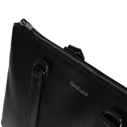 fastrack accessories Fastrack Black Powermode Laptop Tote Bag with Detachable Strap image 4