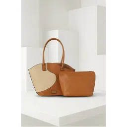 Van Heusen Women Brown Patterned Casual Handbag with Pouch-picture-24