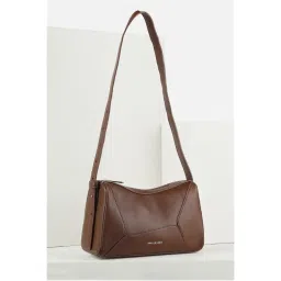 Van Heusen Women Casual Brown Solid Sling Bag-image-91