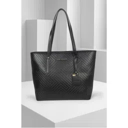 Van Heusen Women Black Solid Casual Handbag with Detachable Strap-picture-27