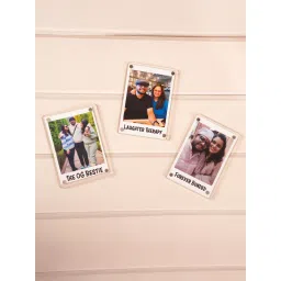 THE ZAPPY BOX Personalized Polaroid Magnet Frame (Pack of 3) image 1