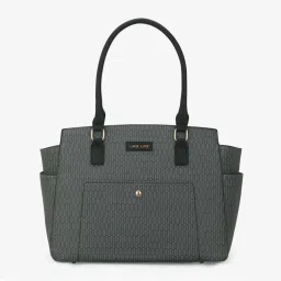Lavie Luxe Mono Kelly Women's Tote(Black) (L)-picture-17