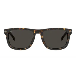 Hugo Boss Men UV Protected Polarized Full Rim Grey Lens Rectangle Sunglasses - 20680608655IR (55)-image-71