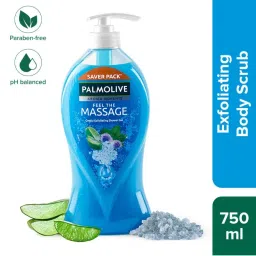 Palmolive Aloevera & Thermal Minerals Feel The Massage, Exfoliating Moisturizing Body Wash-image-46