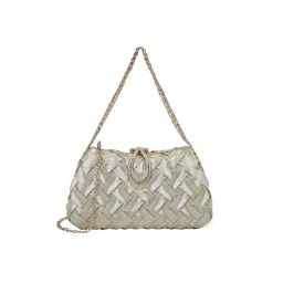 Akiki London Women Sutton Flap Clutch With Detachable Strap -Gold (S)-picture-19