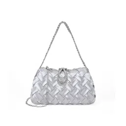 Akiki London Women Sutton Flap Clutch With Detachable Strap -Silver (S)-picture-23