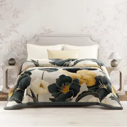 Boutique Living Valatie Multi-Color Floral Mink 2 Ply Blanket (Double)-picture-28