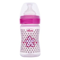 Chicco Well Being Feeding Bottle - Pink-picture-0