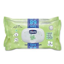 Chicco Baby Moments Wipes Fliptop Bipack - Pack Of 2-picture-21