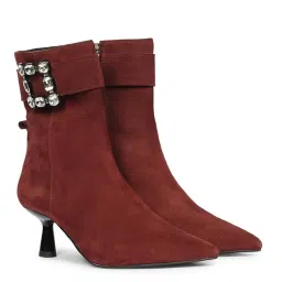 Saint G Women Red Leather Casual Boots-picture-10