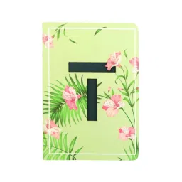 Doodle Initial T - Floral Monogram Notebook-image-35