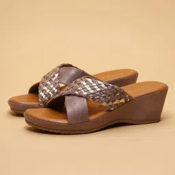 Eridani Ember Purple Braided Wedges-image-1