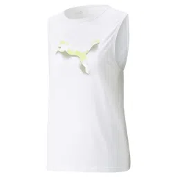 Puma Modern Sports Womens White Tank Top image 3