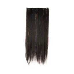Stasia Street Clip-In 24 Inch Dark Brown Straight Hair Extension With Glitter Streaks-picture-25