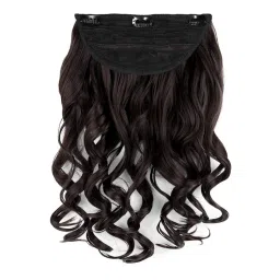 Stasia Street Clip-In 18 Inch Soft Curls Dark Brown Hair Extensions-image-97