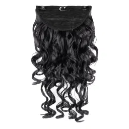 Stasia Street Clip-In 24 Inch Step Curl Jet Black Hair Extensions-image-83